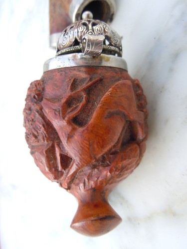 Pipe bruyère sculptée - en,