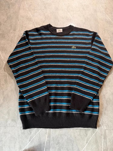 Pull col rond - vintage, lacoste