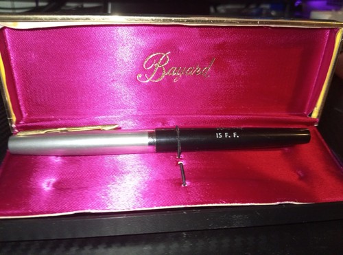 Stylo plume bayard argent - argent, et