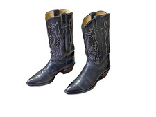 ANCIEN VINTAGE CHAUSSURE BOTTE JUSTIN COUNTRY COW BOYS