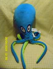 P14/ DOUDOU PELUCHE IKEA POULPE PIEUVRE BLEU JAUNE KORRAL BLACKFISK 65CM NEUVE