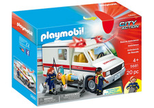 Playmobil City Action Ambulance des Secours 5681 exclusivité USA lumière et son