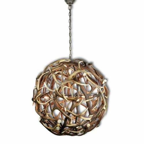 Lustre avec vrai - , cerf