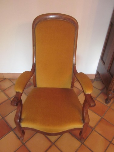 Fauteuil voltaire noyer - fauteuil,