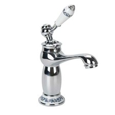 Vintage Brass and Ceramic Bathroom Basin Faucet Basin Mixer Faucet...