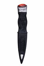 Kilt Safety Sgian Dubh Dummy Pewter Mount Avec Différentes Pierres