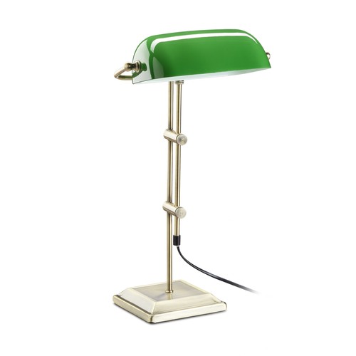 Lampe banquier verte - de,