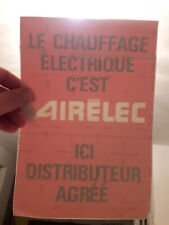 AIRELEC (ELECTRIC HEATING) sticker