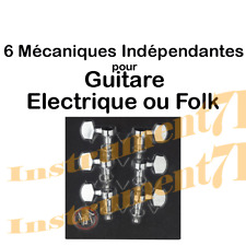 6 Mécaniques INDIVIDUELLES pour Guitare ELECTRIQUE FOLK Livré 3 GAUCHE / 3 DROIT