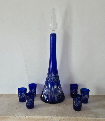 Carafe cristal taillé - , st