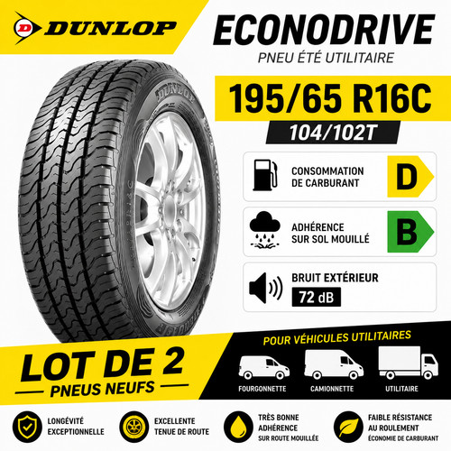 Lot pneus dunlop - de,