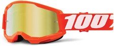 Masque 100% Strata 2 Junior Orange MX Cross Enduro Lunettes Moto Miroir