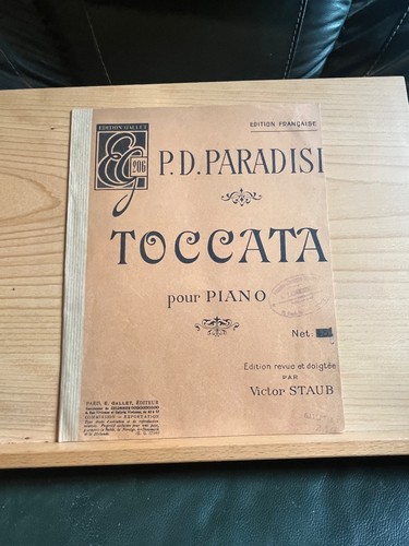 Paradisi toccata pour piano - toccata,