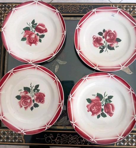 Ancienne assiette plate - 4,