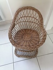 Petit fauteuil osier enfant