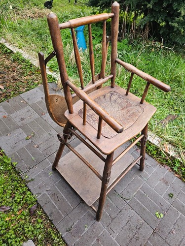 Chaise haute enfant bois - enfant,