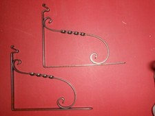 lot de 2 équerre équerres étagère fer forgé belle qualité