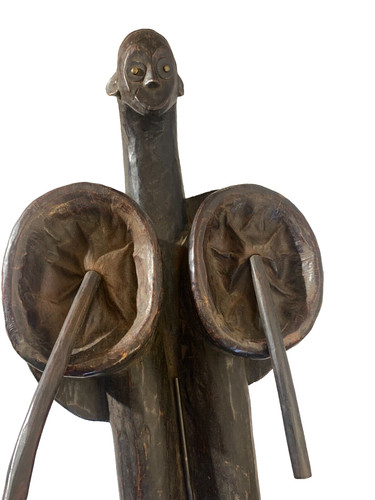 Statue soufflet forge tribu - statue,