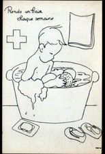 RED YOUTH CROSS (BELGIUM) CHILDREN'S BATH illustrated in 1929