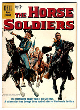 THE HORSE SOLDIERS Dell FC #1048 in FN/VF a 1959 JOHN WAYNE Movie Classic comic