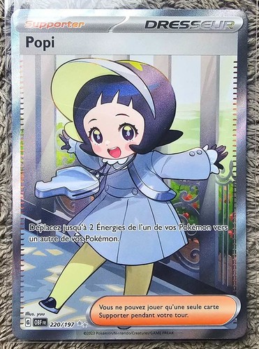 Carte pokémon popi 220 - pokémon, ev