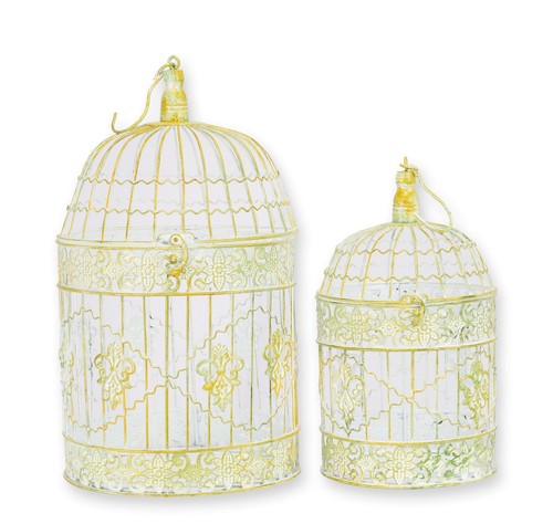 Une paire cages oiseaux - à,