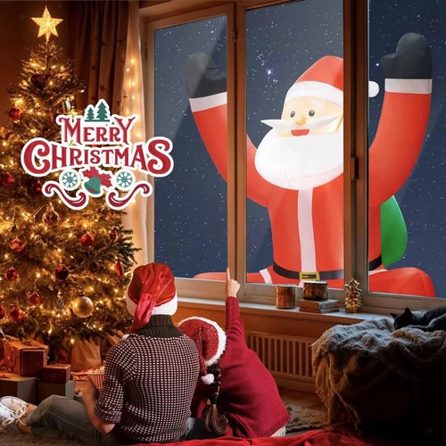 Père noël gonflable suspendu - noël,