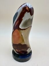 Natural Stone Gem Phallic Sculpture on a Labradorite Base