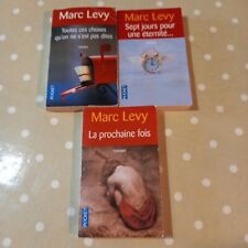 Lot De 3 Livres Marc Levy La prochaine fois Sept Jours Une Eternite Toutes Ces 