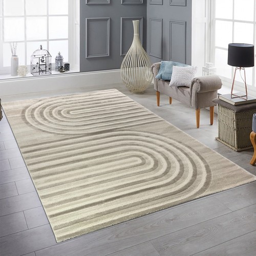 Tapis moderne crème beige