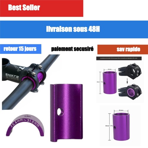 Adaptateur potence vélo 8 - adaptateur, 31,8