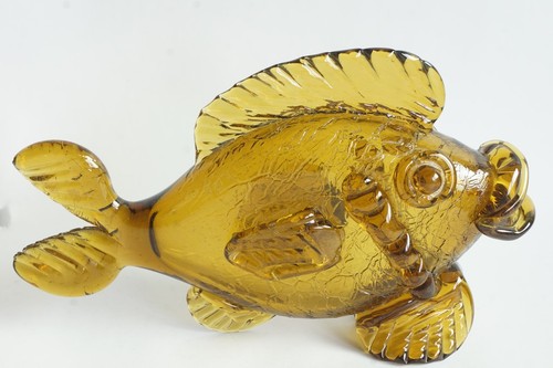 Sculpture poisson verre - sculpture,