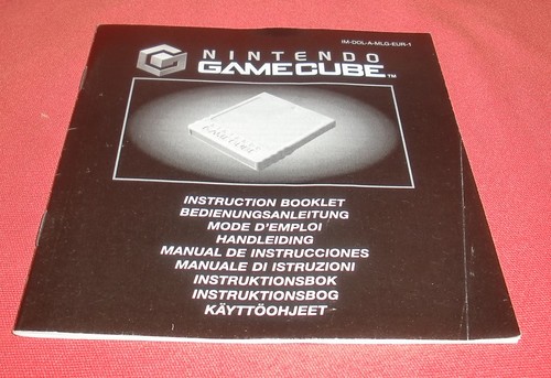 Notice gamecube carte - gamecube, mémoire