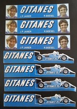 Lot de 7 autocollants Gitanes