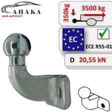 Boule D'attelage Rotule pour remorque ISO 50mm 2-trous 90mm R=3500kg S=350kg