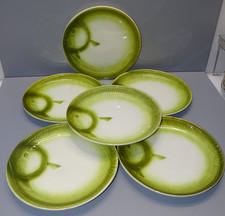 -6 ASSIETTES à décor de