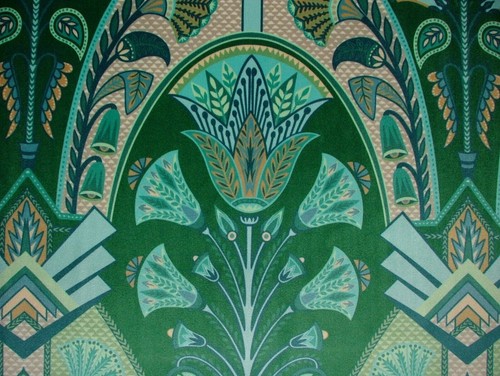 Rideau velours vert - velours,