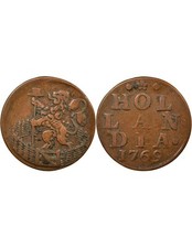 Pays-Bas Provinces Unies, Hollande - Duit - 1769 Dordrecht