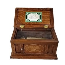 Vintage Switzerland Thorens #30 4-Song Cylinder Music Box - 52 Keys Works great