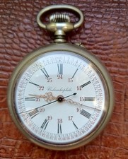 Rare Huge Antique Pocket Watch Beaucourt Colombophile Automobile Regulateur