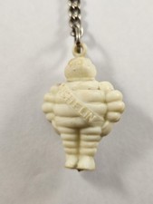 PORTE-CLES - MICHELIN Original Vintage 1960s BIBENDUM Figurine Garages PNEUS -