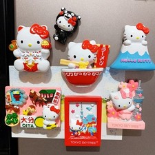 Sanrio Hello Kitty Ceramic Fridge Magnet Travel Souvenir 3"H Japan