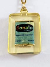 KEYCHAIN - BONALO VINYL - Plastic Paint, Vintage 1960s Can Inclusion