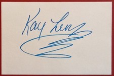 Kay Lenz 1953- Breezy Midnight Caller Reasonable Doubautograph signed 4"x6" card