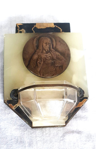 Benetier jesus christ - bronze,