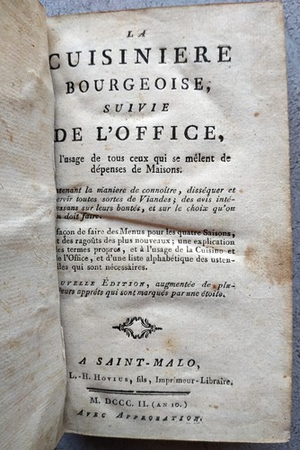 Cuisinière bourgeoise - la,