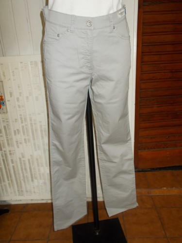 Pantalon coton gris stretch