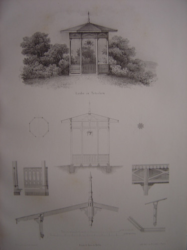 Lithographie belvédère - lithographie,