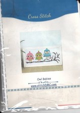 point de croix kit hiboux