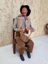 1 santon ancien habillé de